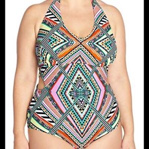 Jessica Simpson Venice  beach plus swimsuit sz 1X